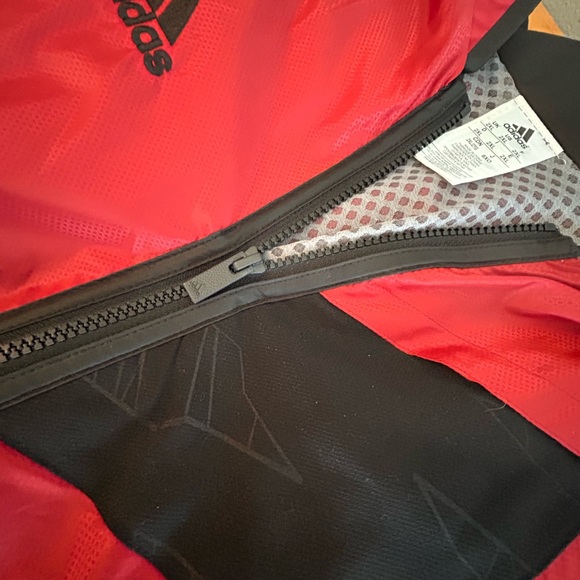 Vintage Adidas Jacket Full Zip Red Men's Size 2XL - Picture 6 of 7